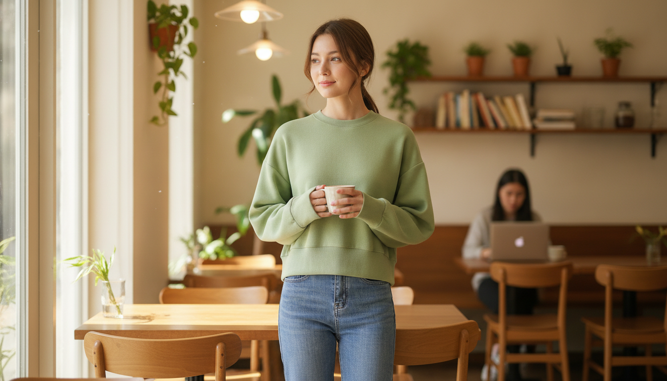 Soft Viscose-Blend Drop-Shoulder O-Neck Pullover